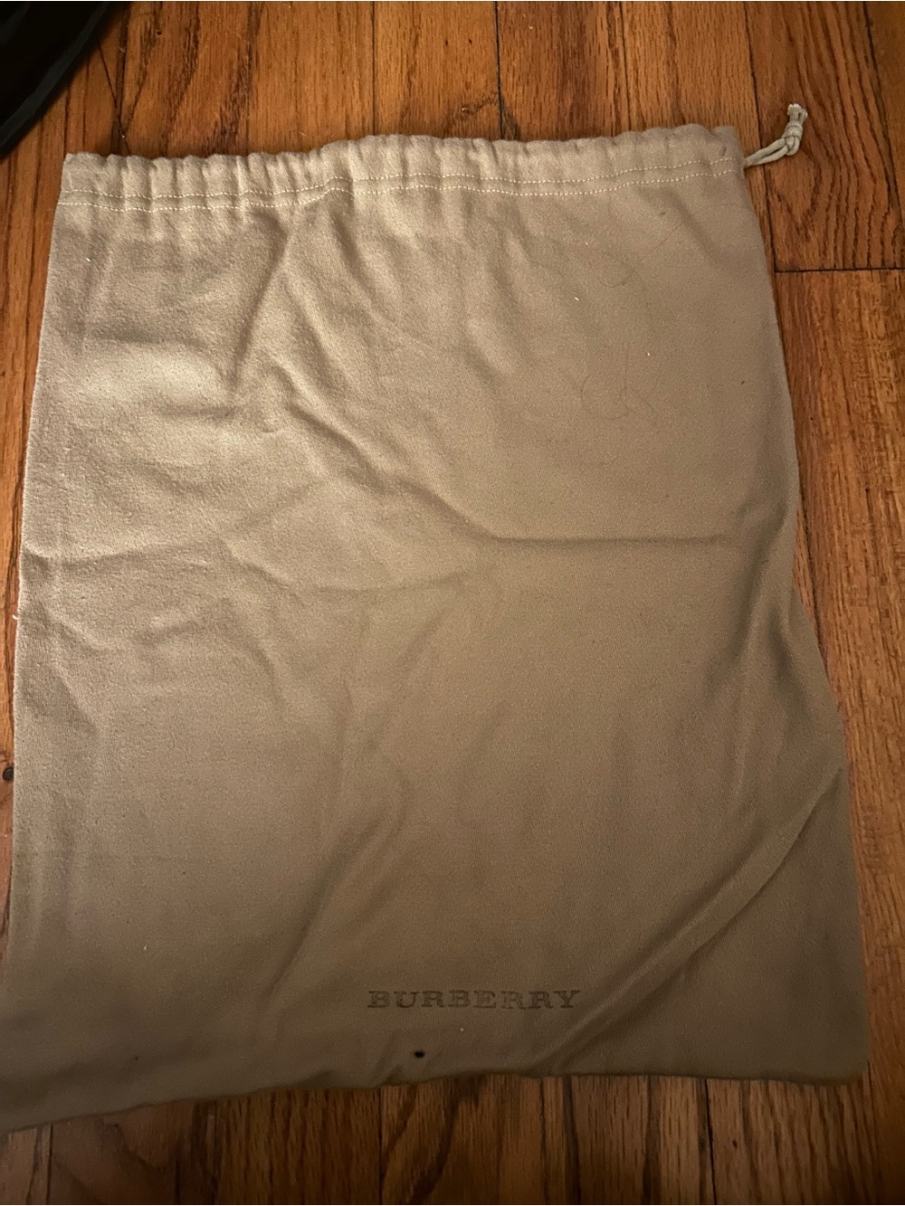 Burberry Beige Drawstring Dust Pouch